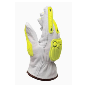 TPR flexible de cuero suave en la parte posterior de los guantes de protección contra impactos de mano - Product Image 6