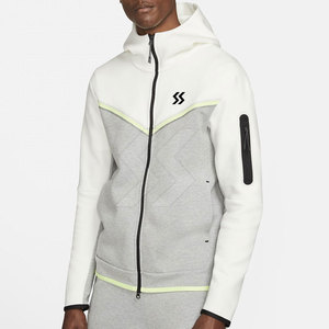 Servicio OEM Precio al por mayor Básicos Mejor diseño Hombres Sudaderas con capucha de lana Ligero Color sólido Cremallera Sudaderas con capucha de lana - Product Image 2