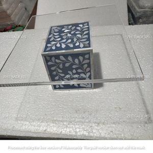 Premium Customizable arylic Cake <b>Tray</b> with Mother of Pearl Inlay Luxurious Dessert Display <b>for</b> Festivals, Parties, Arabic Events - Product Image 4