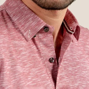Camiseta Informal de Fibra de Bambú Transpirable para Hombre con Logotipo Personalizado, con Dos Botones y Estampado Personalizado en Tela Jersey - Product Image 4