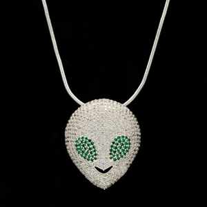 จี้เพชรโมอิสซาไนต์ทรงหน้าสไปเดอร์แมนสุดหรู ชุบโรเดียมเงินแท้ 925 สไตล์ฮิปฮอป สำหรับทุกเพศ - Product Image 4