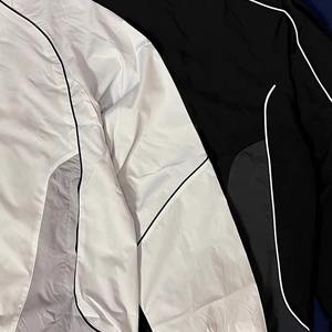 Custom Zip up Stand Collar Vintage Sports Football Jackets Men Soft Shell Lightweight Nylon Track Jacket Windbreaker - Product Image 5