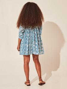 Robe pour femmes élégante en coton imprimé main avec motif de couture Maxi Standard grande taille nouveauté vêtements pour femmes robe personnalisée - Product Image 4