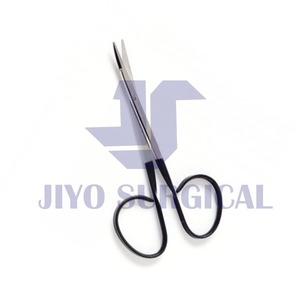 Tijeras de disección fina Kaye, tijeras de cinta Manual, elevador de tijera facial Kaye, vástago plano curvo, instrumento de microcirugía dentada - Product Image 3