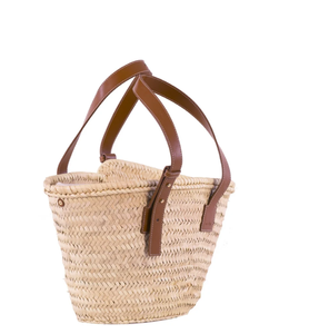 Bolso de paja de playa tradicional, cesta de mercado francés de lujo de gran capacidad, uso informal, precio de cesta de verano - Product Image 1