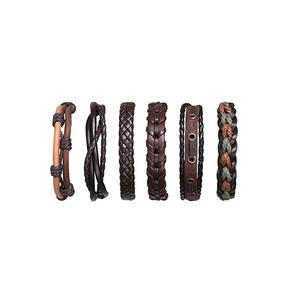 Nouvelle Mode Punk Vintage Large Bracelet En Cuir Véritable pour Hommes Large Bracelet En Cuir Véritable pour Cowboy Bijoux Pulsera Hombre - Product Image 4