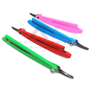 Navaja de Afeitar Profesional Plegable para Barbería, Cuchilla de Afeitar de Corte Recto con Hoja Deslizante Reemplazable para el Cuidado Masculino - Product Image 2