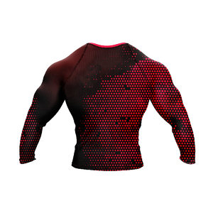 Proveedor de fábrica personalizado sublimado Bjj Jiu Jitsu Rashguards manga larga personalizado Surf Logo Mma Bjj Mma compresión Rash Guard - Product Image 4