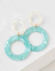 Pendientes de Resina Bordados a Mano, Joyería de Moda de Acero Inoxidable para Mujeres y Niñas, Estilo Clásico para Bodas, Alta Calidad - Product Image 3