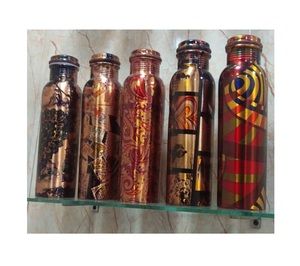 ขวดทำจากทองแดงทำมือคุณภาพระดับพรีเมี่ยมสำหรับใช้เล่นโยคะ - Product Image 5