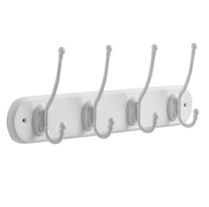 High Quality Wall Mounted <b>Towel</b> <b>Hook</b> in Wooden and Metal With Silver Finished Perfect for Home Accessory and Stylish Storage - Product Image 3