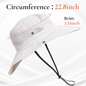 Chapeaux seau à la mode avec logo personnalisé, impression, broderie, protection solaire extérieure d'été, streetwear élégant, fournisseur OEM - Product Image 6