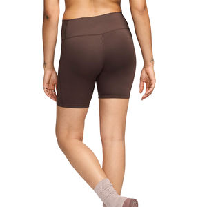 Pantalones cortos de yoga para gimnasio de cintura alta para mujer, pantalones cortos deportivos transpirables para entrenamiento físico, estilo informal con bolsillos con cierre de cintura elástica - Product Image 3