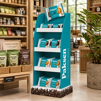 Présentoir promotionnel en carton ondulé pour friandises pour animaux, biscuits pour chiens et aliments pour animaux – Offre spéciale