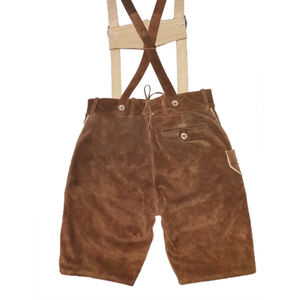 High Street Traditional Oktoberfest Bavarian Men's Lederhosen German Trachten Patrón sólido corto Ecológico Antiarrugas - Product Image 3