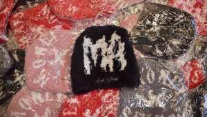 Gorro de invierno de Mohair personalizable de alta calidad, gorro de punto con logotipo de patrón impreso a la moda, gorros de Color sólido MOQ bajo - Product Image 6