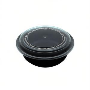 กล่องใส่อาหารทรงกลม PP ขนาด 16 ออนซ์ สำหรับไมโครเวฟ ทนทาน เหมาะสำหรับเสิร์ฟอาหารร้อน - Product Image 2