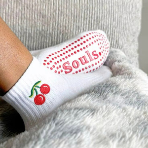 Chaussettes de sport antidérapantes en coton extensible respirant confortables pour le yoga, le pilates, la remise en forme, tendance, pour l'entraînement en salle - Product Image 5