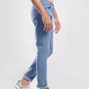 Jeans décontractés respirants pour hommes, faible MOQ, sur mesure, dernier design, 100 % coton lavé, pour la vente en ligne - Product Image 4