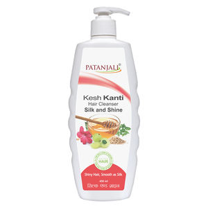 Patanjali Kesh Kanti Hair Clnsr Silk & Shine 450Ml - Product Image 1