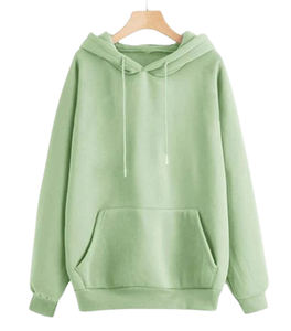 Sudadera con Capucha de Algodón Tejido de Primera Calidad para Niñas, Informal, de Verano, 320 g/m², Lisa, Antiencogimiento, Antipilling, Transpirable, de Seda - Product Image 6