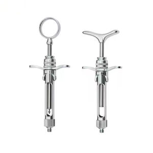 Jeringa Dental de Cartucho de Acero Inoxidable, Jeringa Manual de 1.8 ml con Agarre Ergonómico para Uso Odontológico - Product Image 1
