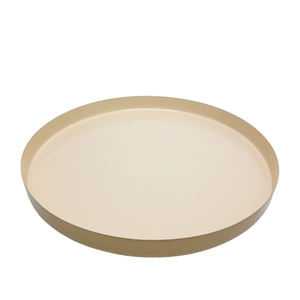 Assiettes décoratives en fer assiettes à dîner de couleur rose pour restaurant et hôtel décoration de table faite à la main - Product Image 6