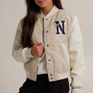 Nouveau Letterman veste vêtements d'hiver femmes de haute qualité veste de Baseball lettre personnalisée broderie vestes - Product Image 2