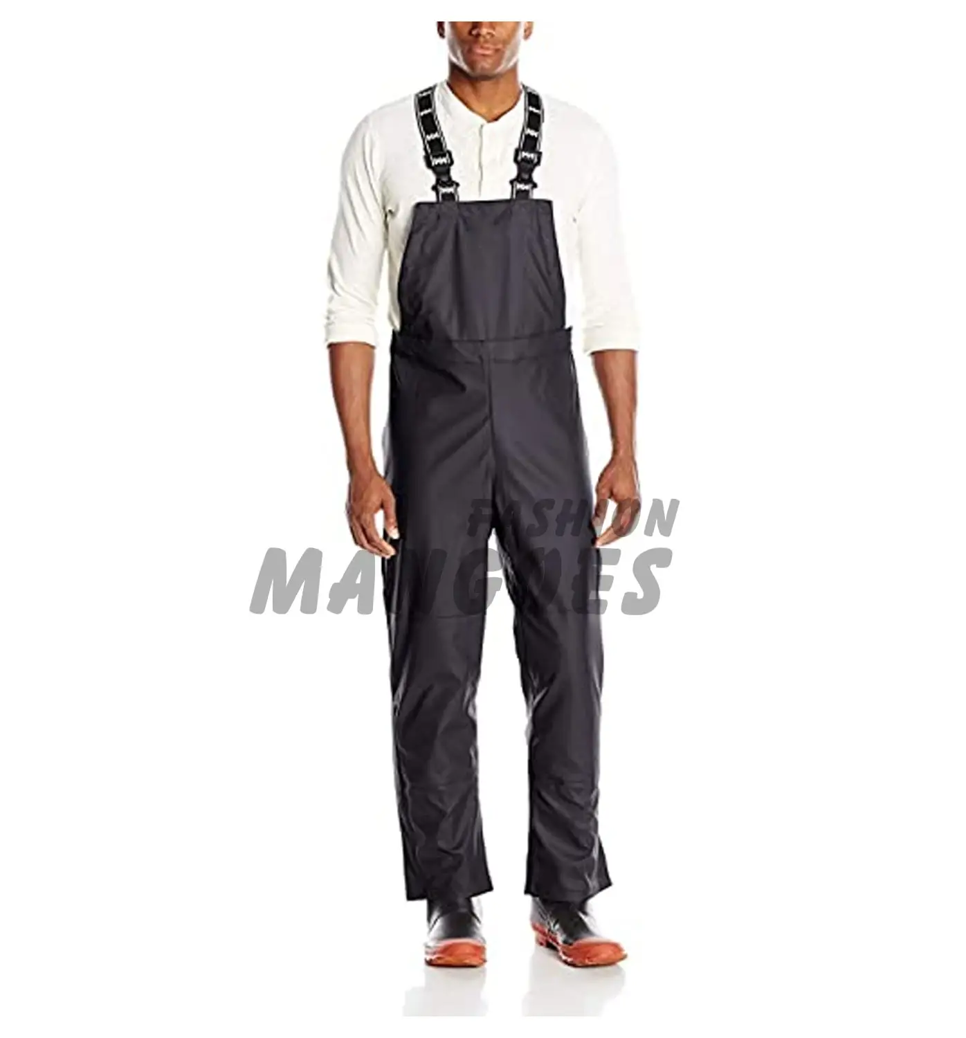 Workwear Waterproof Bib Pant Heavy Duty Protective Overalls for Men Adjustable Polyester Stretch Fabric Custom Color