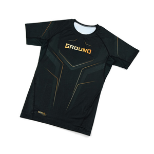 Camisa de baño Rashguard elástica de alta calidad para mujer, protector de erupción de manga corta con logotipo personalizado - Product Image 5