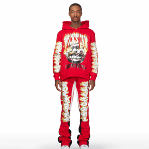 Chándal acampanado personalizado para hombre OEM al por mayor, ropa deportiva ajustada de color sólido para gimnasio, nuevo diseño polar de invierno con logotipo impreso para niños - Product Image 1