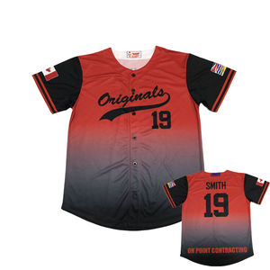 Maillot de baseball et de softball personnalisé OEM uniforme vierge respirant avec conception de sublimation de mode imprimée pour la personnalisation - Product Image 1