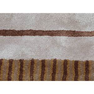 พรมทอมือวิสโคส 3 มิติ สีเบจน้ำตาล ลายนามธรรม สำหรับห้องนั่งเล่นในบ้าน รุ่น TR-14698 เทคนิคการทอมือแบบ 3 มิติ ความหนาแน่นของขนพรมสูง - Product Image 3