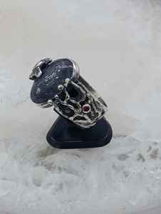 Bague unisexe tendance en argent avec pierre précieuse en forme d'équidé et pierre de style quartz de haute qualité pour les boutiques et les détaillants - Product Image 3