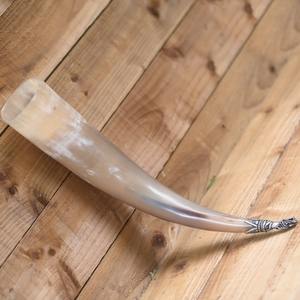 Natural Buffalo <b>Horn</b> <b>Drinking</b> <b>Horn</b> with Smooth Polished Surface - Product Image 1