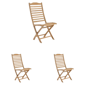 Chaise de jardin pliante en bois pour l'extérieur ou le restaurant à vendre comme mobilier d'hôtel et de villa - Product Image 4