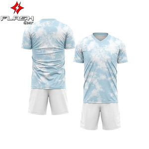 เสื้อฟุตบอลคอวีโพลีเอสเตอร์สำหรับผู้ใหญ่100% พิมพ์ซับลิเมชัน - Product Image 4