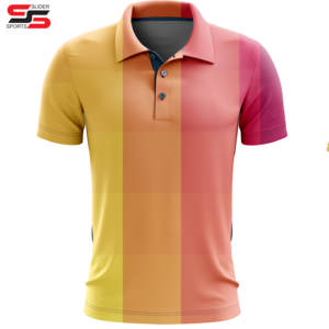 Polos de pesca con protección UV para hombre con impresión por sublimación de diseño personalizado al por mayor camisas de manga corta Camiseta de pesca - Product Image 3