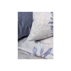 Nitsa Navy Blue Double Duvet Cover Set Floral Cotton <b>Box</b> Model 200x220cm 4-Piece for Home Use - Product Image 2