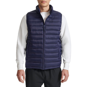 Gilet matelassé à col montant en toile respirante, décontracté, sportif, automne, extérieur, sans manches, de haute qualité, écologique, pour homme - Product Image 5