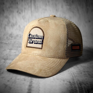 Casquette de camionneur personnalisée à 6 panneaux en maille avec logo brodé sur le devant, ajustable, unisexe, décontractée, printemps-été, pour adulte - Product Image 2