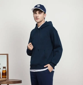 Sudadera con Capucha de Felpa Gruesa de Algodón y Poliéster con Logotipo Personalizado, Sudadera de Invierno Extra Grande para Hombre, Estampada, Bordada, de Punto - Product Image 3