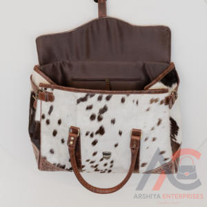 Hot Selling Western Leather Duffel Genuine Leather Duffel Cowhide Southwest Weekender Duffle Weekender Travel Duffel - Product Image 6