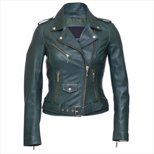 Chaqueta de cuero genuino de alta calidad para mujer de Otoño/Invierno, ajuste delgado con bolsillos, relleno de algodón de tela Material, suministro al por mayor - Product Image 6