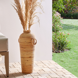 Jarrón decorativo de mimbre grande para decoración del hogar, macetas para sala de estar de Vietnam - Product Image 6