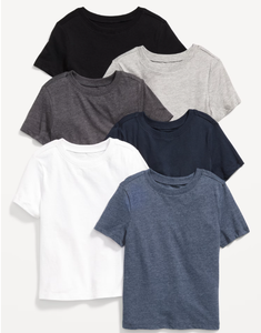 Pack of 6 Toddler Premium Quality Children Clothing <b>Baby</b> Boys Clothes Solid Color Cotton Kids <b>T</b>-<b>shirts</b> Boy - Product Image 2