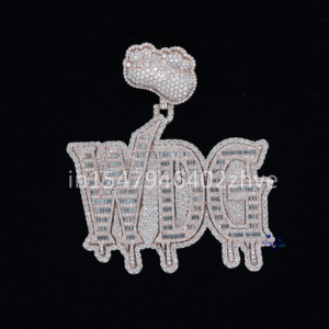 Améliorez votre look avec notre pendentif unique en or rose 14KT Labgrown Diamonds Hip Hop Fashion - Product Image 1