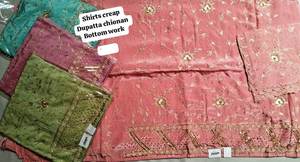 Designer moderne non cousu brodé à la main beau fond Chionan costumes de travail indien mode avant fêtes de style traditionnel - Product Image 2