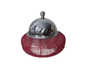 Base en bois de luxe Chauffe-plats en acier inoxydable Pot de forme ronde combinant style et fonctionnalité pour des occasions élégantes - Product Image 3