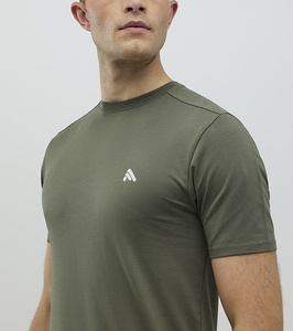 Camisetas Personalizadas para Hombre, 100% Algodón, Corte Regular, Cuello Redondo, Manga Corta, Deportivas, Casuales, con Logotipo Frontal, 200g, Color Sólido - Product Image 3